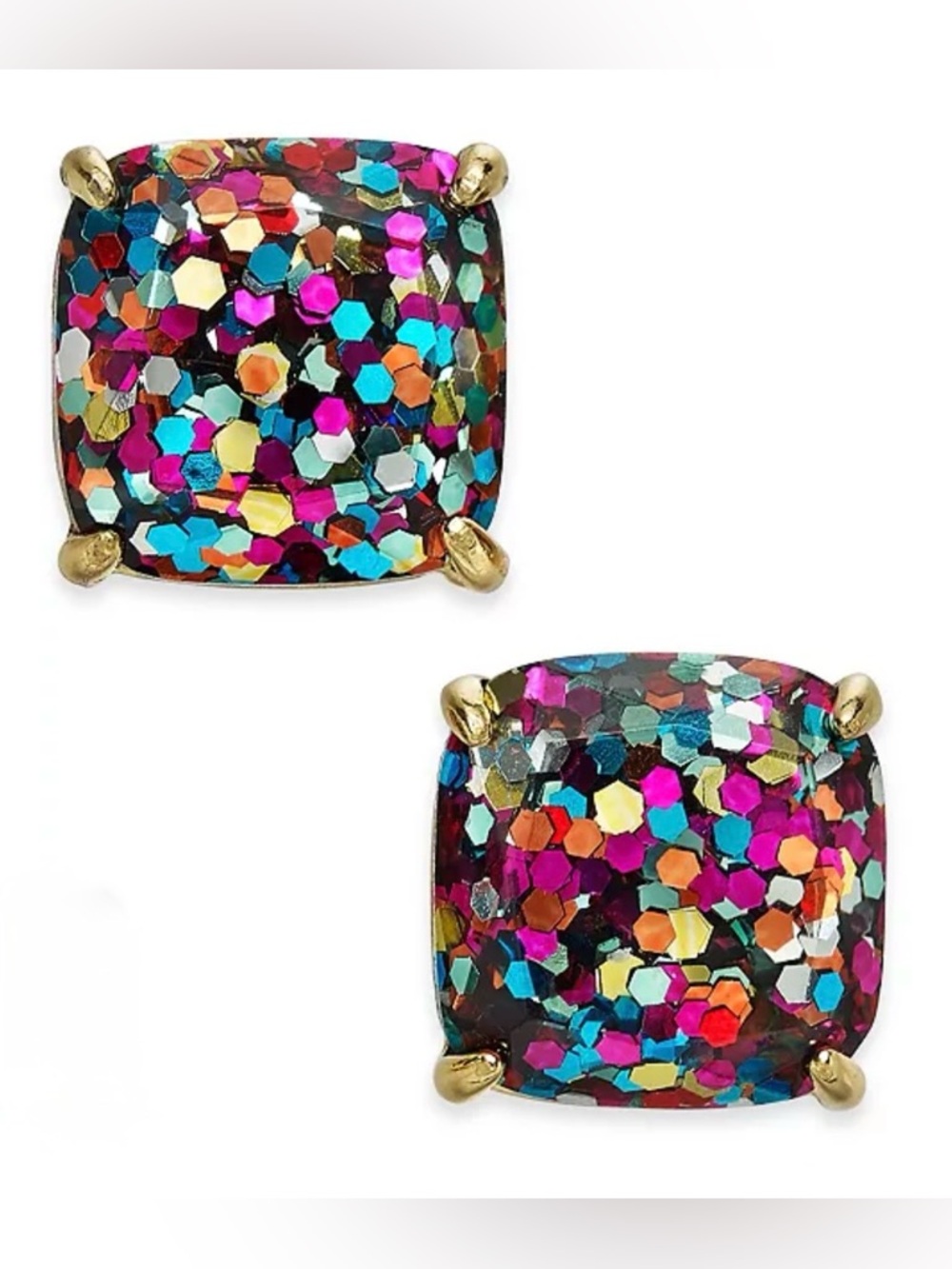 kate spade Multicolor Glitter Cluster Stud Earrings - Picture 2 of 5